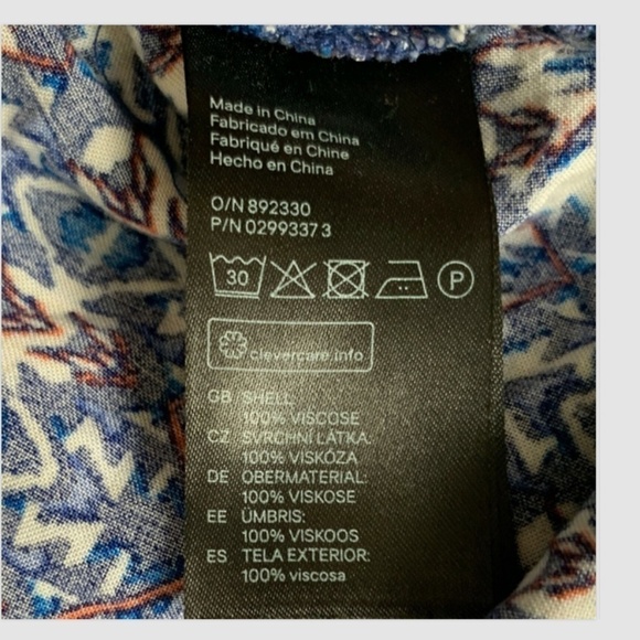 H&M Divided Spaghetti Strap Cutout Waist Sz 4 Tunic Top/Mini Dress #252B - Picture 6 of 7